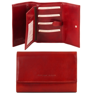 Tuscany Leather TL140796 Leather wallet for women - Red