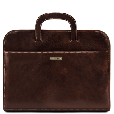 TL141022 Sorrento Leather Document Briefcase by Tuscany Leather