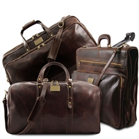 TL142266 Luxurious Leather Travel Bag Set by Tuscany Leather