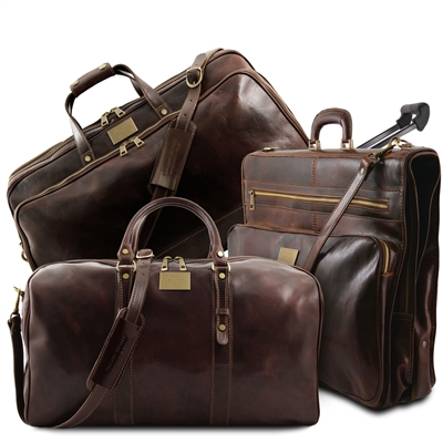 TL142266 Luxurious Leather Travel Bag Set by Tuscany Leather