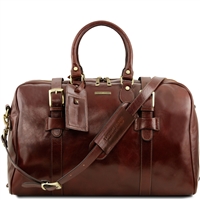 TL141248 Voyager Large Leather Duffel Bag by Tuscany Leather