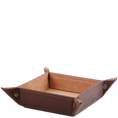 TL141271 Leather Valet Tray - Large by Tuscany Leather