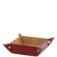 TL141271 Leather Valet Tray - Small by Tuscany Leather