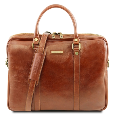 TL141283 Prato Leather Laptop Bag by Tuscany Leather