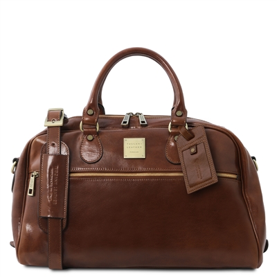 TL141405 Voyager Small Leather Travel Bag by Tuscany Leather