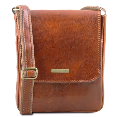 TL141408 John Leather Crossbody Bag for Men by Tuscany Leather