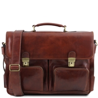 Ventimiglia Leather Laptop Bag by Tuscany Leather