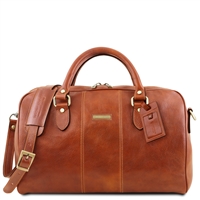 TL141658 Lisbona Leather Duffel Bag - Small by Tuscany Leather