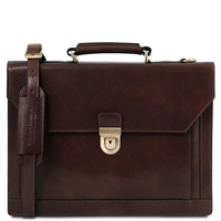 TL141732 Cremona Leather Briefcase by Tuscany Leather