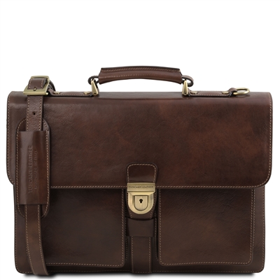 TL141825 Assisi Leather Briefcase for Men by Tuscany Leather