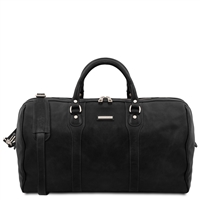 TL141913 Oslo Leather Weekender Duffel Bag by TL141905 Leather Backpack for Women - Black by Tuscany Leather