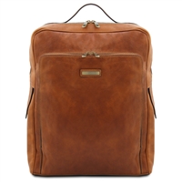 Bangkok Large Leather Laptop Backpack by Tuscany Leather