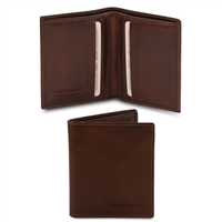 TL142064 Dark Brown Leather Wallet for Men by Tuscany Leather