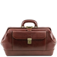 TL142089 Bernini Leather Doctor Bag by Tuscany Leather