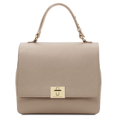 Silene Leather Handbag by Tuscany Leather