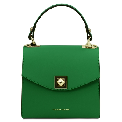 TL142203 Leather Mini Bag - Green by Tuscany Leather