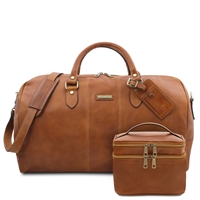 TL142248 Marco Polo Leather Travel Bag Set by Tuscany Leather
