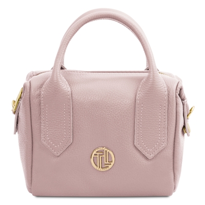 Jade Leather Tote Bag - Lilac by Tuscany Leather
