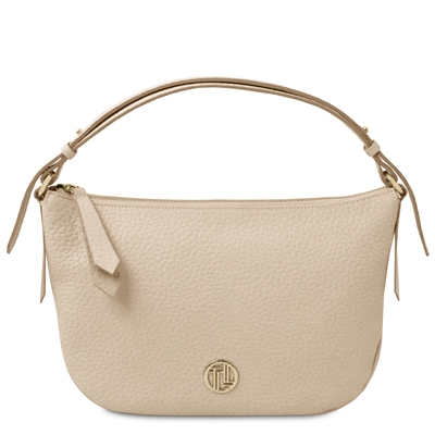 Margot Soft Leather Handbag for Women - Beige by Tuscany Leather