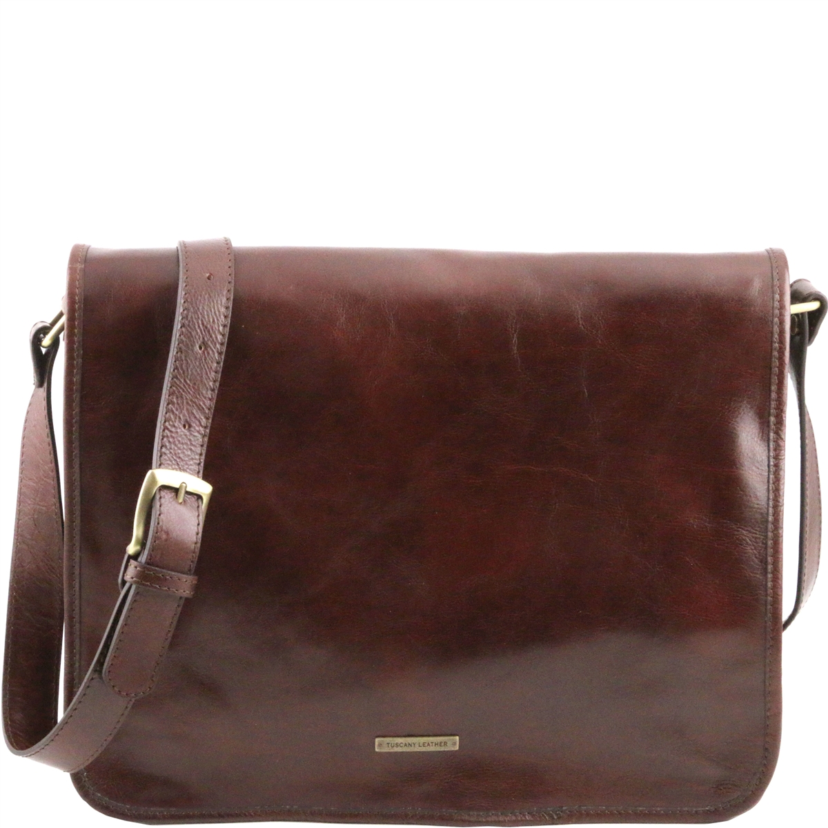 Leather Messenger Bag for Men - Brown | Shop Online