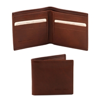 TL140797 Leather Wallet for Men - Brown by Tuscany Leather