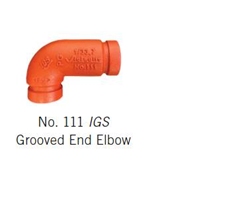 Victaulic 111   1" IGS Grooved End Elbow