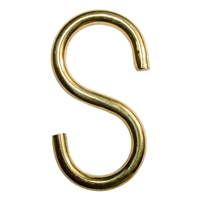 Brass S  Hooks