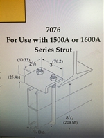 PHD 7076 Back to Back Strut Clamp