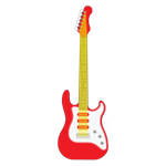 Oversized Guitar LED Neon - Red