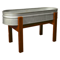 Galvanized Tub on Stand