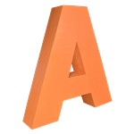 Oversized Letter A