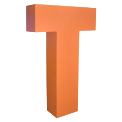 Oversized Letter T
