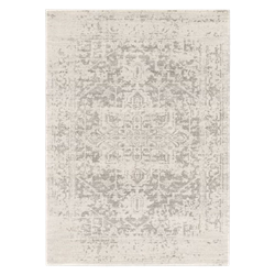 Distressed Grey Medallion Rug 8' x 10'