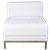 White Mod Chair - Armless