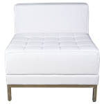 White Mod Chair - Armless