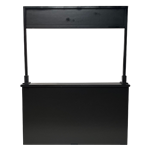 Multi-Purpose Kiosk Black 6'