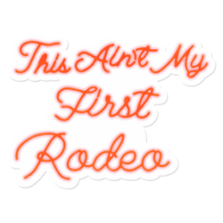 This Ain't My First Rodeo LED Neon - Orange