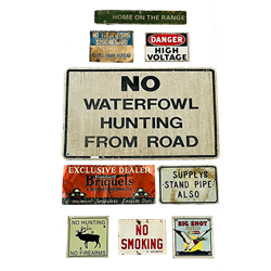 Set of Lodge and Hunting Signs