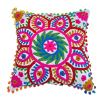 Fiesta Pillow with Poms