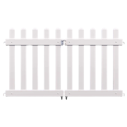 White Fence Gate