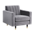 Grey Velvet Chair