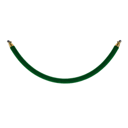 8' Green Rope with Brass Ends