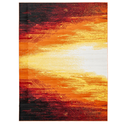 Orange & Red Ombre Rug 9' x 12'