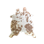 Table Top Faux Cowhide Rug