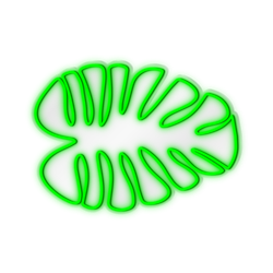 Palm Leaf 24" - Green LED Neon