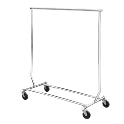 Single Rod Rolling Clothes Rack