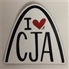 I â™¥ CJA Arch Magnet