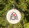 I â™¥ CJA Arch Ornament