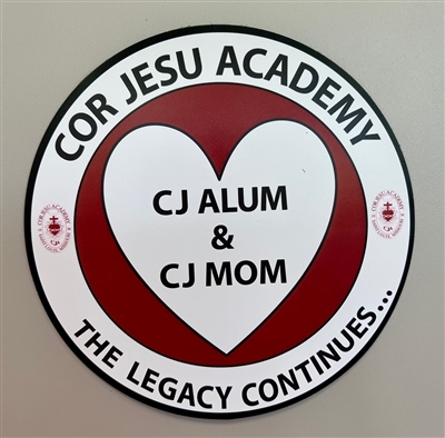 Cor Jesu Alum & Mom Legacy Car Magnet