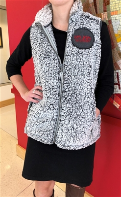 Sherpa Vest with Embroidered Cor Jesu Patch